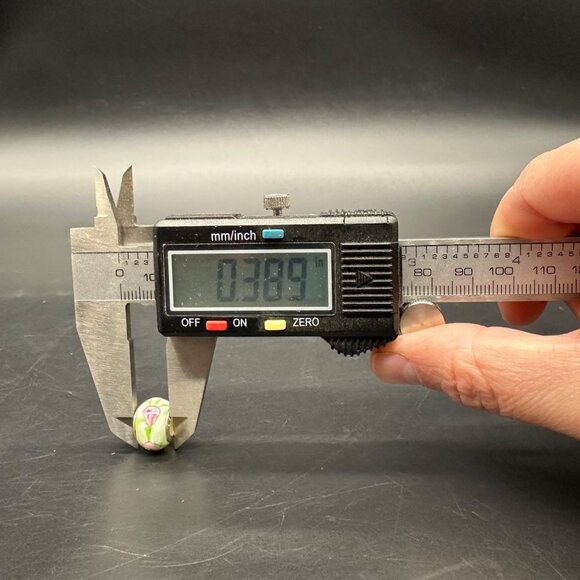 Glass Beads Sterling Silver 925 Colorful Charms For Bracelet Necklace Lot Of 6 - Picture 7 of 7